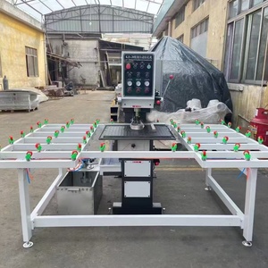 Tavolo Orizzontale per la Rimozione di Rivestimenti Abrasivi e Pellicole da Vetro Low-E - Profilatura e Spellicolatura a Tavolo - Product Image 1