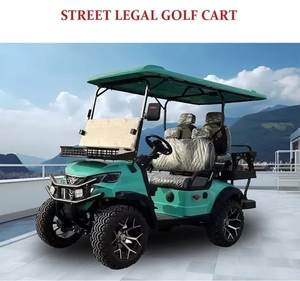 Voiturette de golf tout-terrain électrique robuste 2+2 places avec batterie au plomb/lithium et autonomie de 50-70 km - Product Image 5