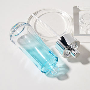 Set <span class=keywords><strong>de</strong></span> Lujo <span class=keywords><strong>de</strong></span> Envases <span class=keywords><strong>de</strong></span> Vidrio <span class=keywords><strong>para</strong></span> Cuidado <span class=keywords><strong>de</strong></span> la Piel, Botellas <span class=keywords><strong>de</strong></span> 40-120ml con Degradado Azul y Tapas <span class=keywords><strong>de</strong></span> Bola Dorada Únicas <span class=keywords><strong>para</strong></span> Crema, Loción y Base <span class=keywords><strong>de</strong></span> Maquillaje - Product Image 4