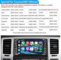 Radio Mobil 7 Inch IPS Toyota 4Runner Tundra Sequoia Wireless Apple CarPlay Android Auto Mirror Link Bluetooth AM/FM Kamera Mundur