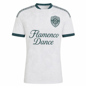 Camiseta de Fútbol de Diseño Flamenco de Madrid, Personalizada, de Alta Calidad, Estilo Vintage, China-Tailandia 2026 26/27 2027, para Hombre y Mujer - Product Image 3