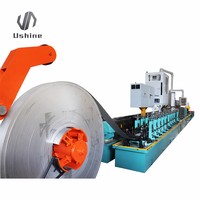 Ligne de soudage laser Ushine pour tuyaux en acier industriels (50-76 mm, épaisseur 0,9-4,0 mm) certifiée CE, économie d'énergie, clé en main
