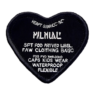 Heart Shape Soft Pvc Rubber <b>Patch</b> <b>Sew</b> <b>On</b> Logo Label For Clothing Bags Caps Kids Wear Waterproof Washable Flexible - Product Image 2