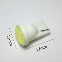 Ampoules LED T10 Cob W5W 194 168 pour accessoires de voiture, ampoule latérale à encoche, coque en céramique, éclairage de coffre, éclairage de plaque d'immatriculation, éclairage de stationnement 12V