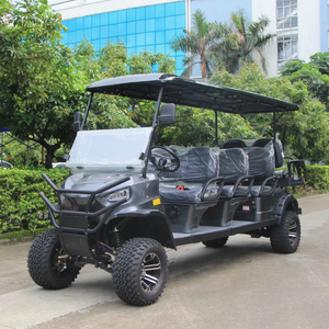 Venta al por mayor del fabricante: Carro de golf eléctrico Club Car de 8 asientos, elevación personalizada, batería de litio, capacidad de carga de 300 kg, 54 hoyos - Product Image 1