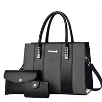 Tas Bisnis Wanita Kapasitas Besar Tali Selempang Lepas Pasang Set Dompet Multi Warna Kombinasi Custom OEM ODM