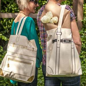 2021 mode Vintage sac à dos Design imprimé fourre-tout toile sac luxe Oem sacs à provisions conception avec nœud - Product Image 1