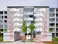 Sistema de timbre Apartamentos Decodificador de 2 cables Sistemas de intercomunicación de audio de intercomunicación de apartamento innecesarios para 12 edificios de apartamentos