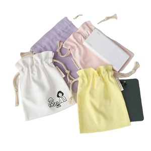 Bolsa de Algodón Reutilizable Ecológica Personalizada y Económica, Bolsa Protectora Colorida con Etiqueta Tejida - Product Image 1