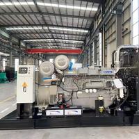 Groupe électrogène diesel Perkins 600 kW à châssis ouvert, 750 kVA, refroidi par eau, triphasé, 50/60 Hz, faible consommation de carburant, CE ISO, puissance industrielle fiable