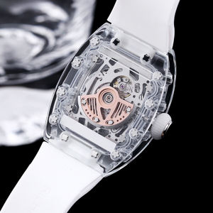 Montre Tourbillon Diamant Exquise avec Boîtier Saphir et Design Transparent pour Galas Rétro et Expositions d'Art – Montre Élégante pour Usage Quotidien - Product Image 4