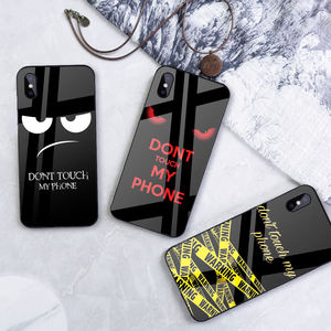 Venta caliente Dont Touch My Phone Design Funda de teléfono para Iphone 12 Cubierta de vidrio templado personalizable para Iphone 13 Pro <span class=keywords><strong>Max</strong></span> - Product Image 2