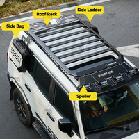 Nouvelle Conception de Modèle pour Modification Extérieure : Barre de Toit, Échelle Latérale, Boîte de Rangement Latérale, Boîte de Cargaison de Toit pour Accessoires Land Cruiser Prado 250