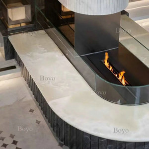 Byoy006 tùy chỉnh mật ong Onyx vòm phiến đá cẩm thạch thiết kế hiện đại Countertop cho nhà bếp cho nhà hàng khách sạn hoặc thanh hàng đầu - Product Image 2