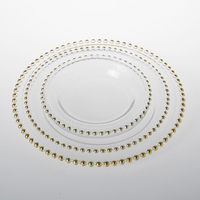 Vente en gros d'assiettes élégantes en verre cristal plats de fruits assiette de présentation pour mariage fête