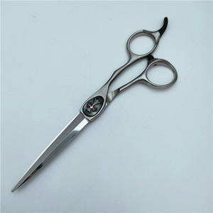 Tijeras de Peluquería Profesionales de Acero Inoxidable 440C, Hoja Afilada, Mango Largo, Cabeza Recta, para Uso en Salón de Belleza - Product Image 4
