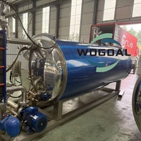 Autoclave Industrial para Esterilización de Bebidas y Alimentos en Frascos de Vidrio, Distribución Uniforme de Calor, Retorta con Pulverización de Agua