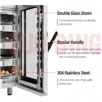 Achetez un four à convection électrique et à gaz professionnel certifié CE ETL, 5/10 plateaux, pour pâtisserie, prix conventionnel, pour restaurant, boulangerie, hôtel