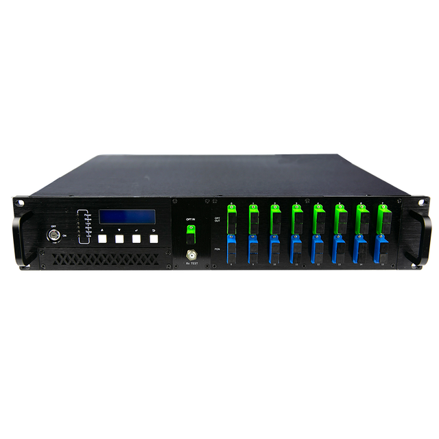 EDFA Optical Power Amplifier Professional with WDM High Power 18-23dBm Catv Edfa 16 Ports 2U 1550nm CATV EDFA