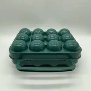 Portauova portatile da esterno 12 pezzi vassoio per uova scatola di protezione per uova