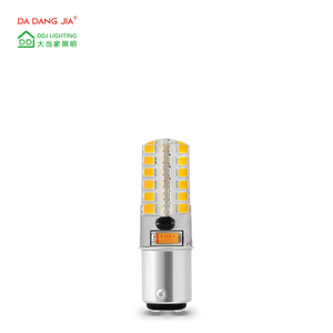 Base à baïonnette double contact 48SMD 3W 300 lumens Blanc chaud 12VAC DC 120V LED Auto BA15S BA15D <span class=keywords><strong>ampoule</strong></span> - Product Image 2