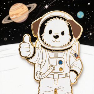 Pin de solapa de metal esmaltado personalizado con diseño de gato de dibujos animados, chapado en arcoíris, con logotipo personalizado, coleccionable - Product Image 1