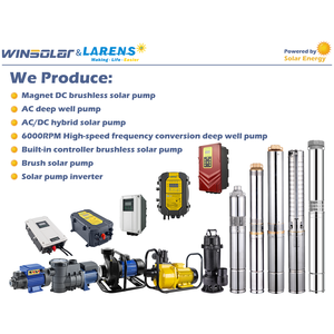 Winsolar DC 4 inch Nhựa cánh quạt sắt Outlet được xây dựng trong điều khiển máy bơm nước giếng sâu năng lượng mặt trời - Product Image 5