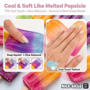 Needoh Nice-Sicle Squishy Popsicle Fidget Toy, Juguete Sensorial Antiestrés Súper Sólido, Bola Antiestrés Sorpresa para Niños y Adultos, Alivio de la Ansiedad - Product Image 4