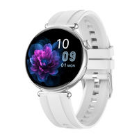 Hermoso Reloj Inteligente de Salud para Mujer ET491, Pantalla a Color AMOLED HD de 1.32'', Monitor de Frecuencia Cardíaca, Rastreador de Actividad Física, ECG con Función de Llamada