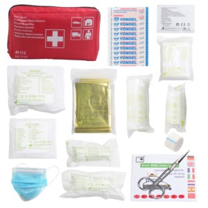 Kit médical standard européen de voiture de <span class=keywords><strong>série</strong></span> DIN DIN13164 kit de premiers secours pour le voyage de voiture - Product Image 5