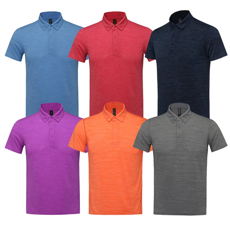 Großhandel einfarbiges individuelles gesticktes Logo Herren-T-Shirt hochwertige Baumwolle Arbeitskleidung Uniform individuelle Herren-Polo-Shirts