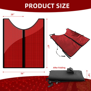 Redfy ngựa chăm sóc sức khỏe pin di động ngựa LED trị liệu thiết bị ánh sáng hồng ngoại chăn trở lại Pad thú y thiết bị trị liệu - Product Image 3