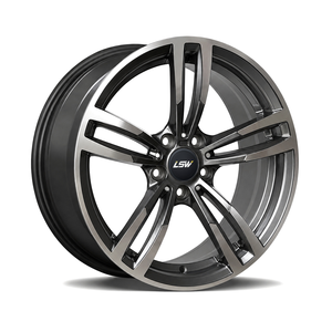 ล้อฟอร์จ LS8140 ทรง OEM ขนาด 18 19 20 นิ้ว สี Gunmetal ขอบขัดเงา อัลลอยด์ 5x112 5x120 ET20 ET35 สำหรับ Mercedes BMW Audi - Product Image 1