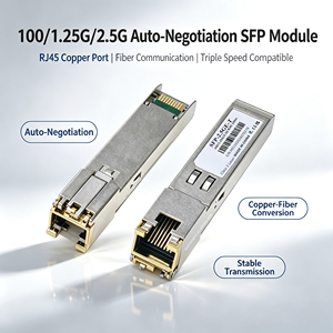 สินค้าขายดี โมดูลทองแดง SFP 2.5G รุ่น SFP-2.5GE-T RJ45 ตัวรับส่งสัญญาณ SFP 100/1.25G/2.5G 100m โมดูลทองแดง SFP เป็นอีเธอร์เน็ต - Product Image 1