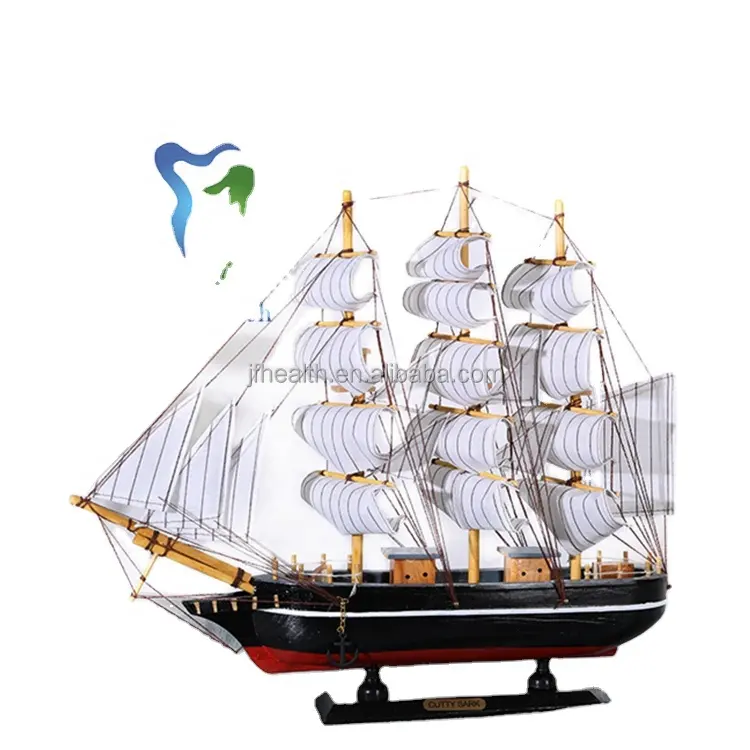 Desk Decor Durable Fashion Toy Wooden Ship Model Sailing Boat Sailboat Model Ornament for Home