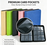 Classeur de rangement pour cartes TCG en PU imperméable, style fermeture éclair, couleur unie, à neuf compartiments, pour jeux de cartes, best-seller
