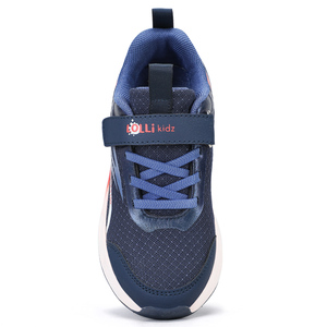 LOLLI kidz Kids Walking <b>Shoes</b> Mesh Upper <b>Hook</b> & Loop Closure Breathable Round Toe All Seasons Blue - Product Image 6