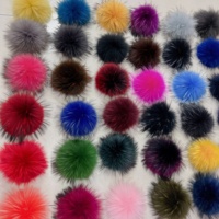 Pompons en fourrure en gros pour chapeaux, 15 cm, pompons en fourrure de raton laveur naturelle et moelleuse, vrais pompons en fourrure de renard, gros pompons