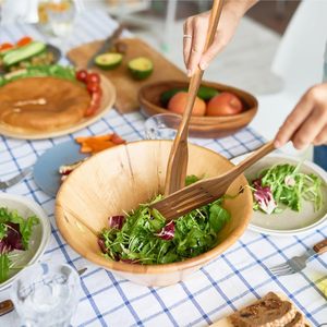 Mooues Ensemble d'outils de cuisson sans plastique en teck naturel, ustensiles de cuisine 7 pièces pour une cuisson efficace - Product Image 3