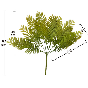 7 forks fishtail leaves Palm Fern Bush Artificial Indoor Hanging <strong>Plant</strong> <strong>Vine</strong> for Christmas Decor Artificial <strong>Plants</strong> - Product Image 6