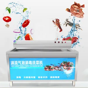 Commercial 100-200Kg/H Carrot Potato Fruit Ozone Washer Cabbage Vegetable Washing Machine Cleaning Machine