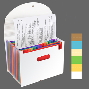 24-Pocket Thick PP Expanding File <strong>Folder</strong> A4 Letter <strong>Size</strong> with Colored Tabs Label Office Paper Bill Organizer Document Filing Box - Product Image 2