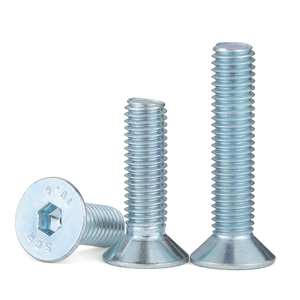 J&Gong - Tornillos Hexagonales de Cabeza Avellanada Galvanizados de Grado 10.9, M3 M4 M5 M6 M8 M10 M12, Tornillos de Alta Resistencia para Puertas y Ventanas - Product Image 3