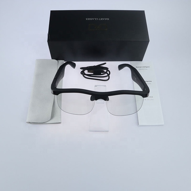 Retro Square Frame Smart Sunglasses UV400 Polarized Waterproof BT for Driving Outdoor Sports Music Call Translation Glasses