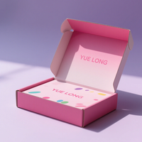 Boîte d'Expédition Postale Ondulée Rose avec Conception Gratuite et Logo Personnalisé pour Emballage de Cosmétiques