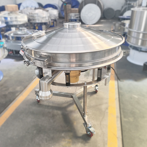 Motor de pantalla vibratoria de alta frecuencia de acero inoxidable/Motor separación sólido-líquido equipo de filtrado de leche de soja ajustable - Product Image 4