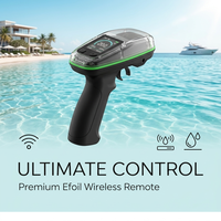 Control Remoto Inalámbrico para Tabla de Surf Eléctrica Efoil con Pantalla Digital Personalizable, Acelerador Inalámbrico, IP68, Accesorio Marino Verde
