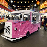 Nouvelle remorque de restauration mobile électrique en acier avec grill à shawarma, équipement pour glaces italiennes et tacos, et congélateur