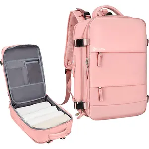 FULIYA sacs à dos pour ordinateur portable d'affaires personnalisés grand sac à dos de voyage étanche pour ordinateur d'avion à main