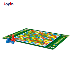 Jeu <span class=keywords><strong>de</strong></span> Serpents et Échelles avec Tapis <span class=keywords><strong>de</strong></span> Jeu <span class=keywords><strong>de</strong></span> 92 cm, Jeu <span class=keywords><strong>de</strong></span> <span class=keywords><strong>Société</strong></span> Géant pour Soirées en Famille, Grand Jouet <span class=keywords><strong>de</strong></span> Sol en Tissu Enroulable pour Enfants - Product Image 2